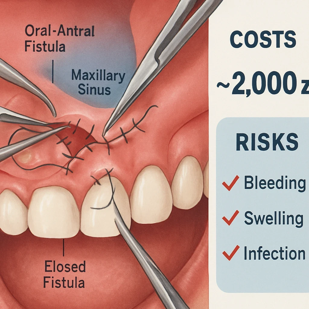 Ile kosztuje chirurgiczne zamknięcie przetoki ustno-zatokowej?